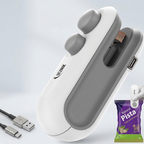 Seznik Mini Heat Sealing Machine – USB Rechargeable Portable Food Packet Sealer & Cutter