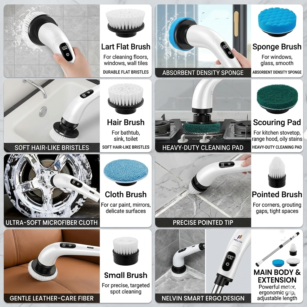 PowerSpin Electric Cleaning Brush